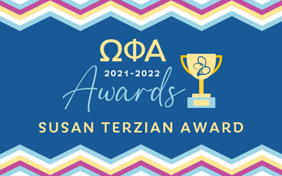 Congratulations to our 2022 Susan Terzian Award Recipient!