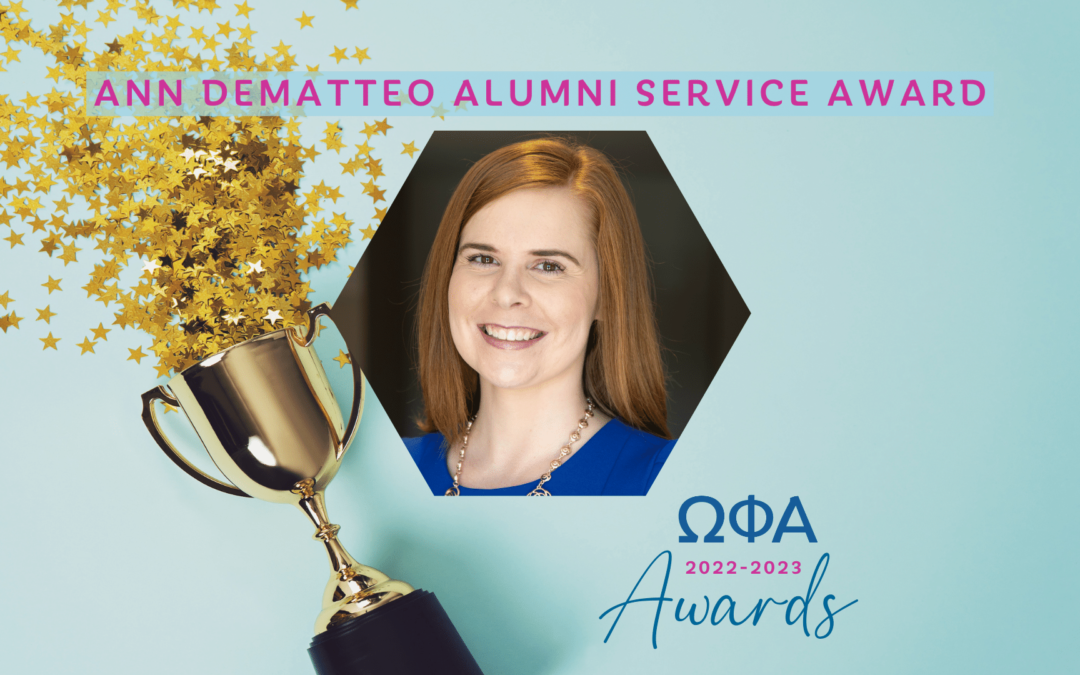 Our 2023 Ann DeMatteo Alumni Service Award Recipient