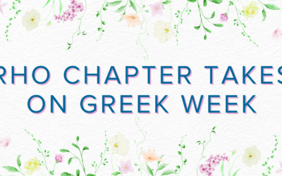 Rho Chapter Takes on Greek Week